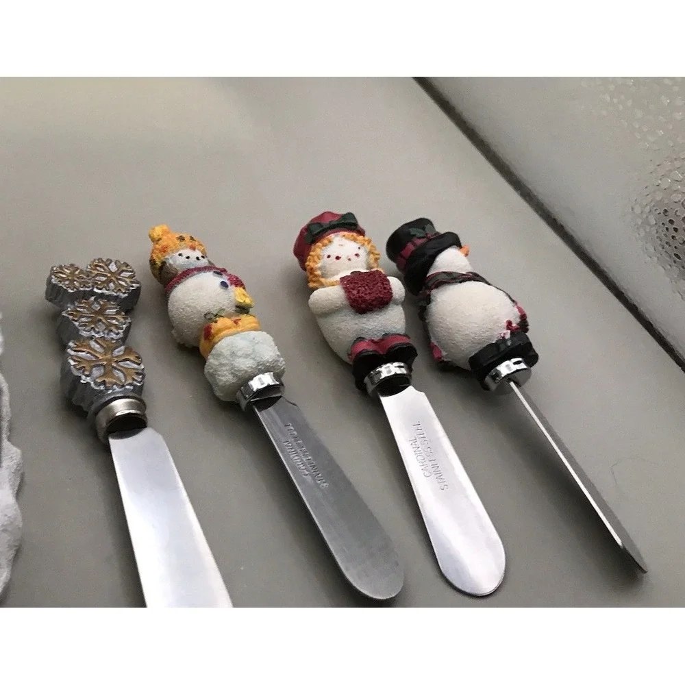 Cardinal Inc Chacouterie Knife Set Stored In A Sleigh Stainless Steel